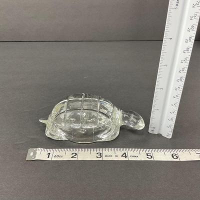 -76- GLASSWARE | Art Glass Turtle Figure