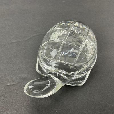 -76- GLASSWARE | Art Glass Turtle Figure