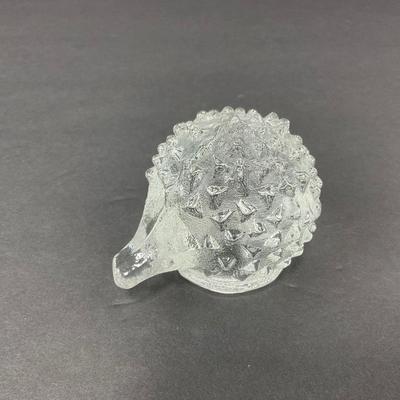 -77- PUKEBURG | Swedish Art Glass Hedgehog Or Porcupine Figure