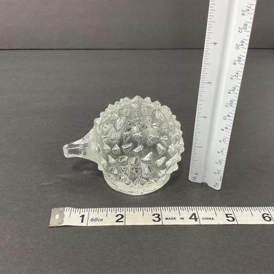 -77- PUKEBURG | Swedish Art Glass Hedgehog Or Porcupine Figure