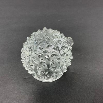 -77- PUKEBURG | Swedish Art Glass Hedgehog Or Porcupine Figure