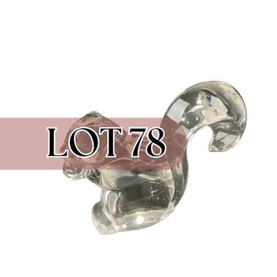 -78- VIKING | New Martinsville Art Glass Squirrel Figure