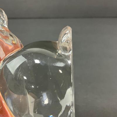 -78- VIKING | New Martinsville Art Glass Squirrel Figure