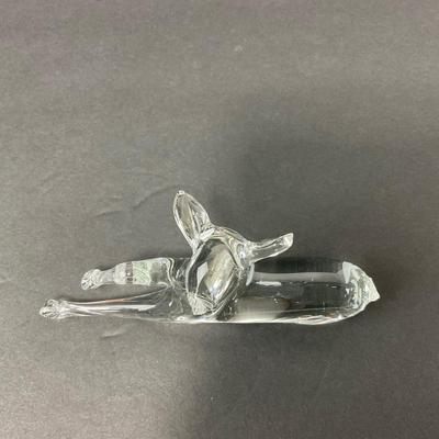 -79- GLASSWARE | Art Glass Deer Figure | Damage