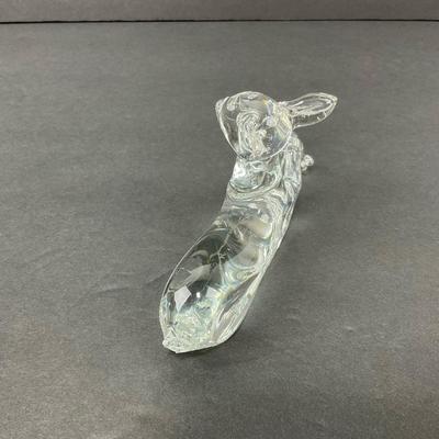 -79- GLASSWARE | Art Glass Deer Figure | Damage