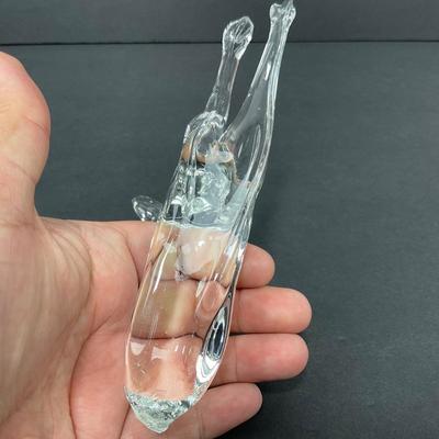 -79- GLASSWARE | Art Glass Deer Figure | Damage