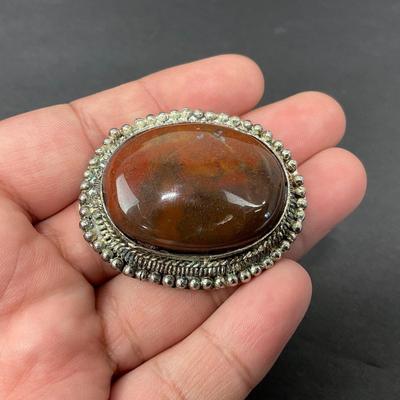 -81- JEWELRY | Polished Stones Bracelet, Pendant, & Bracelet Piece