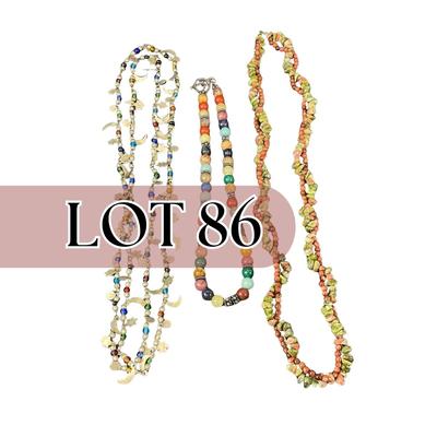 -86- JEWELRY | Unique Stone Beaded Necklaces