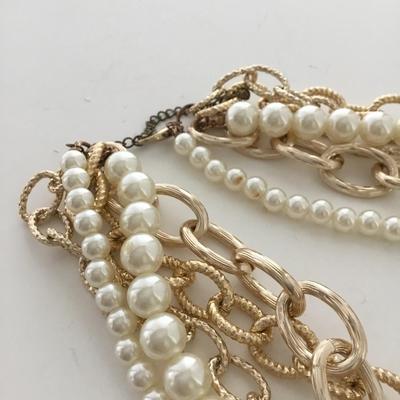 Beautiful multi layer statement necklace