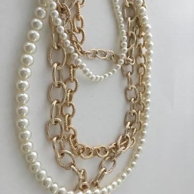 Beautiful multi layer statement necklace