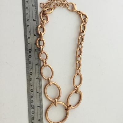 Goldtone chain link type necklace