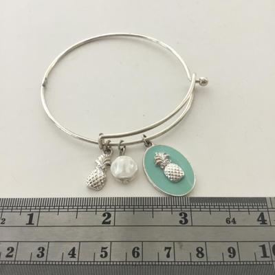 Pineapple charm bracelet