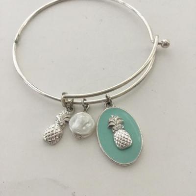Pineapple charm bracelet