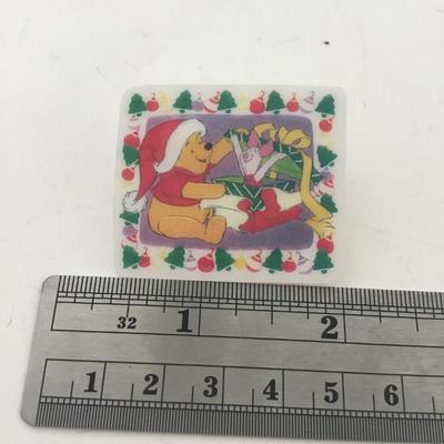 Winnie the Pooh Christmas vintage pin