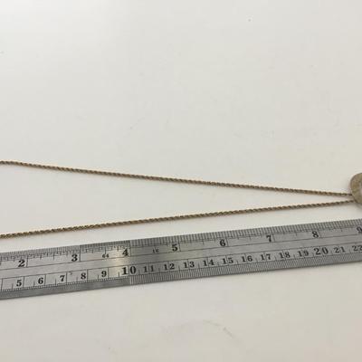 Unmarked gold tone fashion necklace