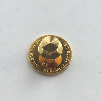 Max Griener marked Texas Christian butterfly push pin vintage