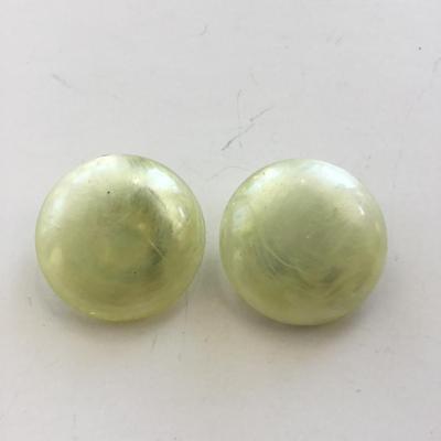 Clear clip on unique vintage earrings
