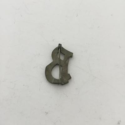 Small blue letter B pin vintage