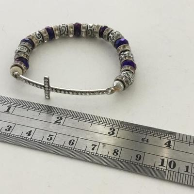 Beautiful cross stretchy fashion bracelet
