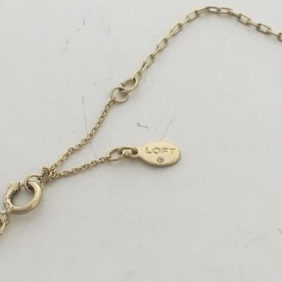Loft marked gold tone silver tone fashion necklace