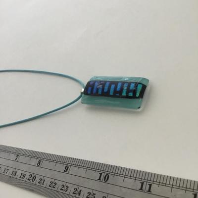Light blue fashion necklace