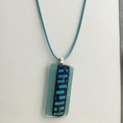 Light blue fashion necklace