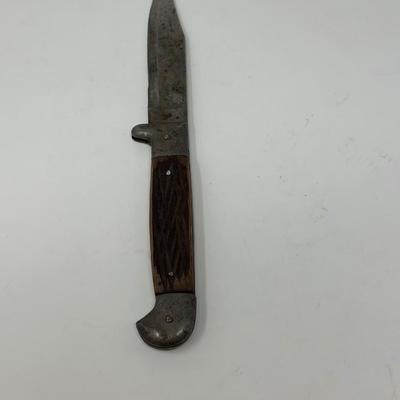 WWII era 1940s Japanese Wood Handle Knife w/Compass