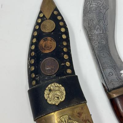 19th C Gurkha Kukri Knife Nepalese Origin