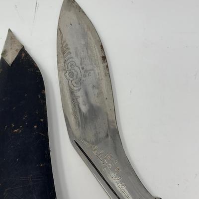Vintage India Kukri Gurkha Bolo Machete Survival Knife