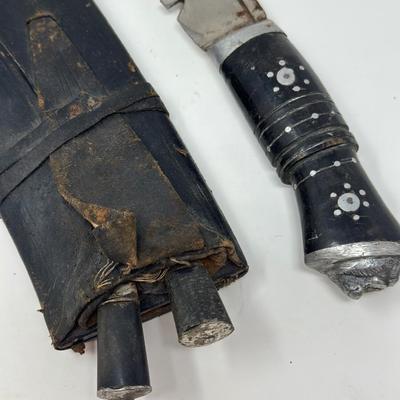 Vintage India Kukri Gurkha Bolo Machete Survival Knife