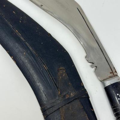 Vintage India Kukri Gurkha Bolo Machete Survival Knife