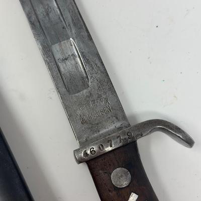 WWII German SS Totenkopf Presentation Bayonet