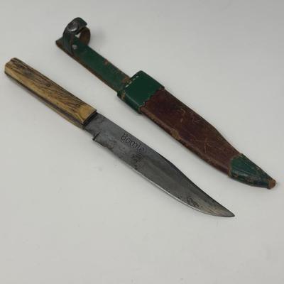Vintage Hunting Knife Stamped Bowie