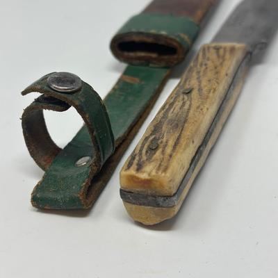 Vintage Hunting Knife Stamped Bowie