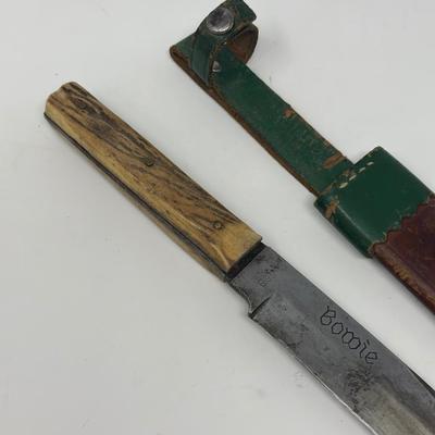 Vintage Hunting Knife Stamped Bowie