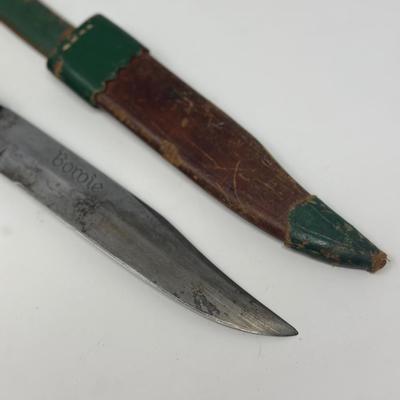 Vintage Hunting Knife Stamped Bowie