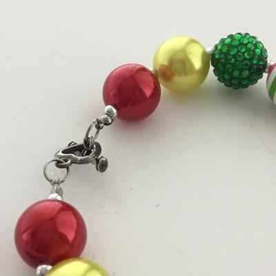 Teacher beaded statement collar necklace
