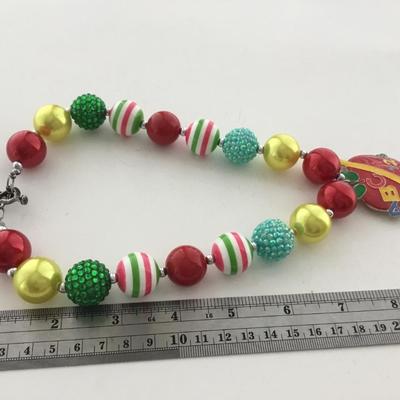 Teacher beaded statement collar necklace