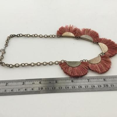 Gold tone beautiful statement necklace