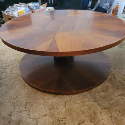 Solid Wood Round Coffee Table (B1-EL)