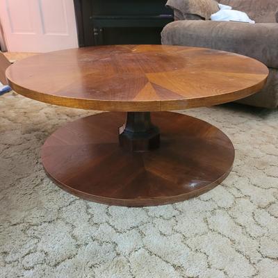 Solid Wood Round Coffee Table (B1-EL)