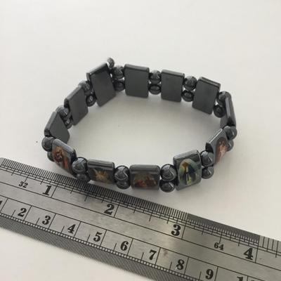 Beautiful religion charm stretchy bracelet