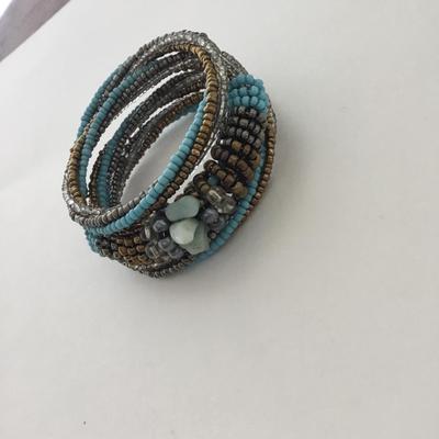 Beautiful multicolor wrap around beaded bracelet