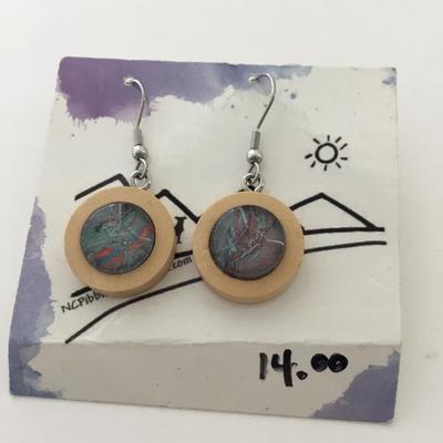 Pibble creek fashion round earrings