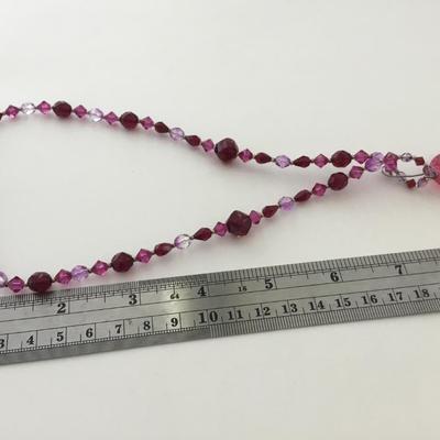 Light pink beaded beautiful necklace