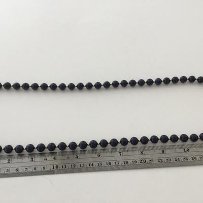 Navy blue beaded fashion necklace