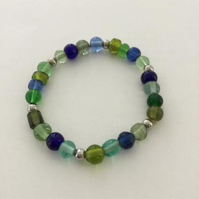 Colorful beaded stretchy fashion bracelet