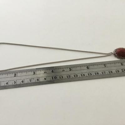 Silver tone fashion necklace