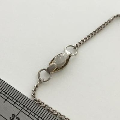 Silver tone fashion necklace