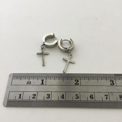 Unmarked cross earrings